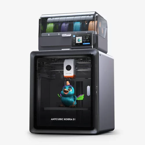 Anycubic Kobra S1 Combo Multicolor High Speed Max 600mm/s Enclosed Desktop FDM Colorful 3D Printer