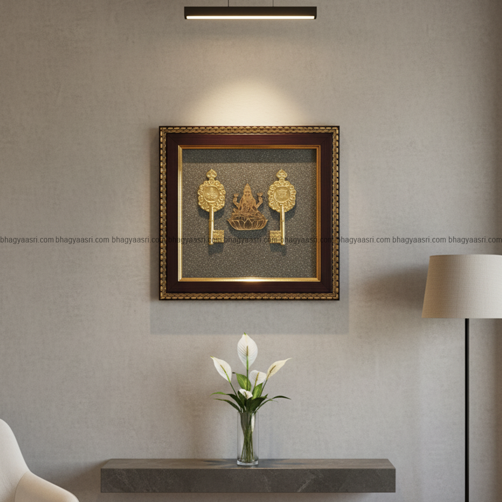 Laxmi Ji And Kuber Kunji On Pyrite Frame 3